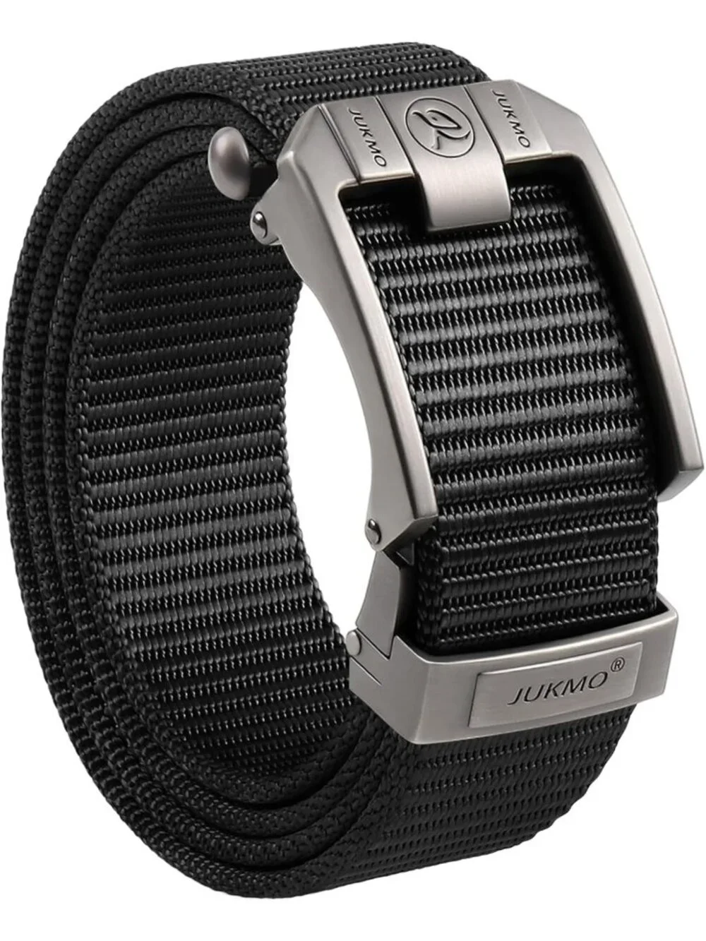 Men's Nylon Ratchet Belt with Automatic Slide Buckle, Trimmable & Gift Boxed
